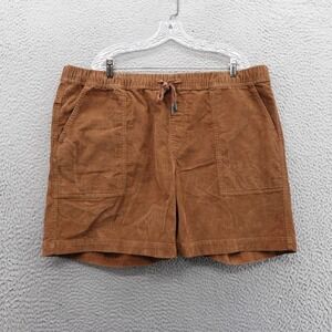 Alpine Design MAD Hike Cord Shorts XXL Brown Men Casual Corduroy Organic‎ Cotton